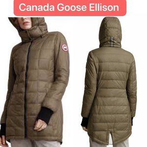 Canada Goose Women's Quilted Puffer Jacket in Khaki
